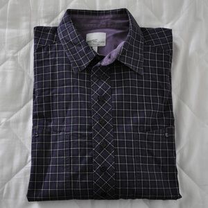 WESC Men's Long Sleeve Checkered Shirt